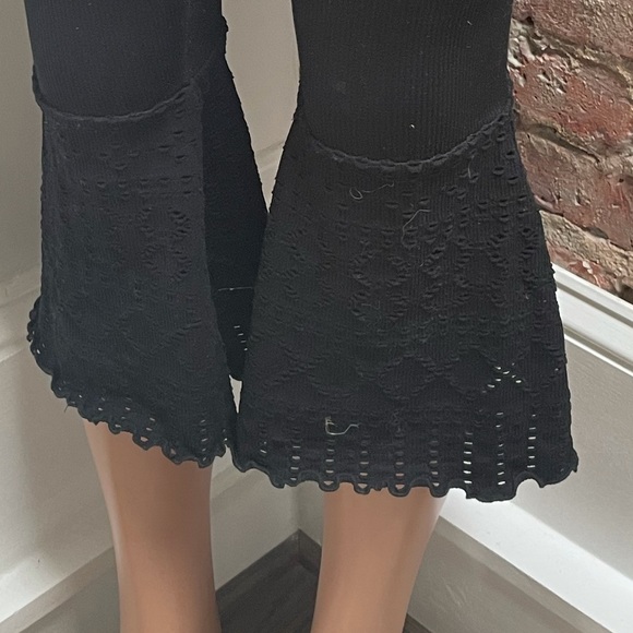 FREE PEOPLE ribbed knit bell bottom crops - Picture 6 of 11